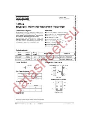 NC7S14L6X datasheet  